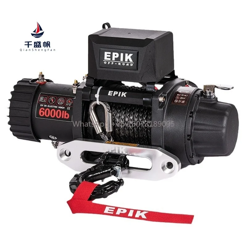 

Электрическая лебедка 6000 фунтов, изготовленная на заказ небольшой кран, внедорожник, автомобильная самоспасательная тяговая машина