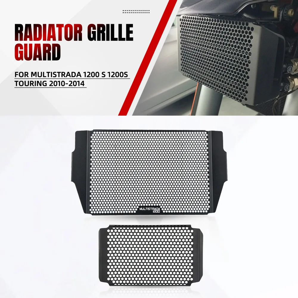 

For Multistrada 1200 S 1200S Touring 2010 2011 2012 2013 2014 Radiator Guard Cover Oil Cooler Protection Multistrada1200