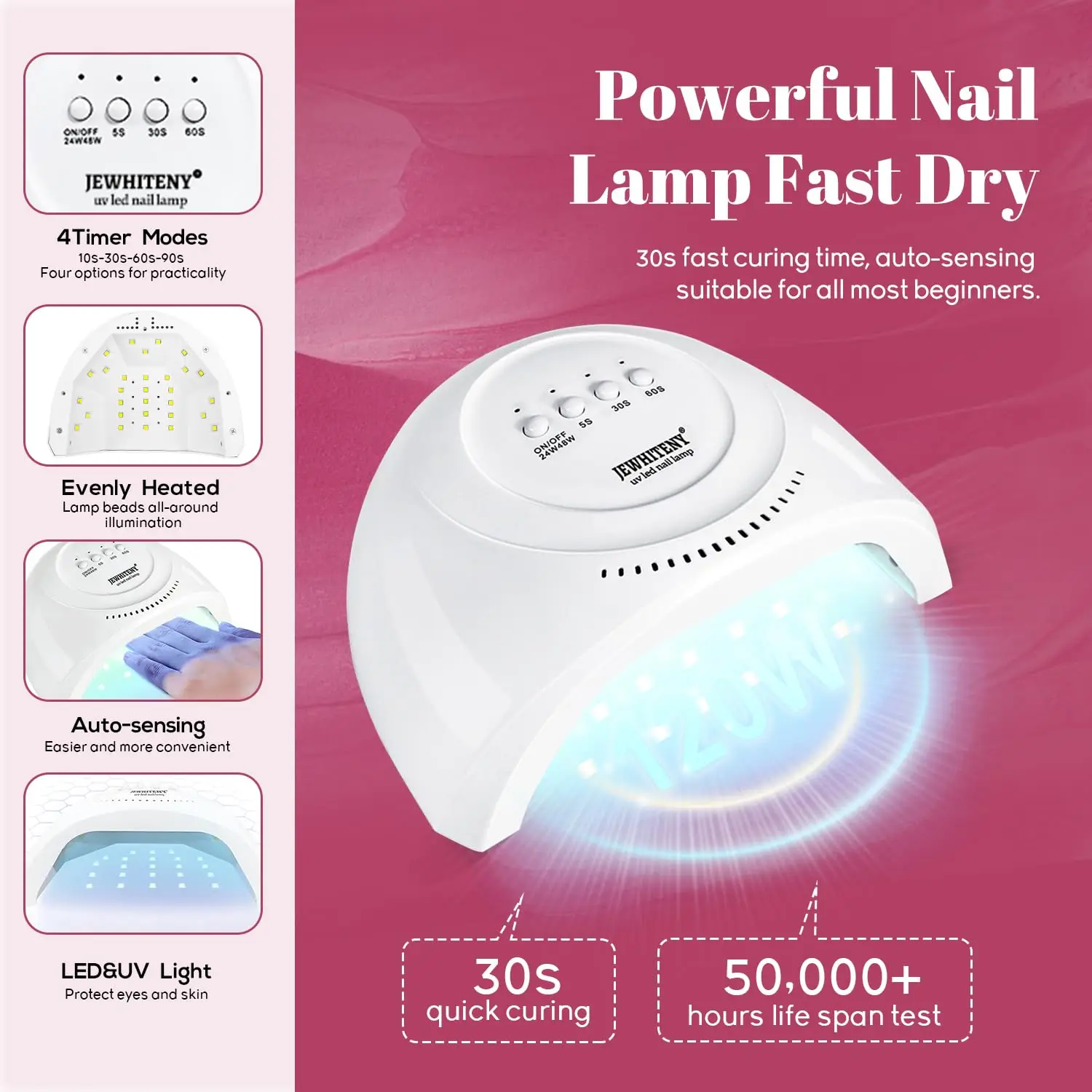 Kit smalto gel 45 pezzi con lampada per unghie LED U V Light 40 ColSet Kit gel per unghie manicure