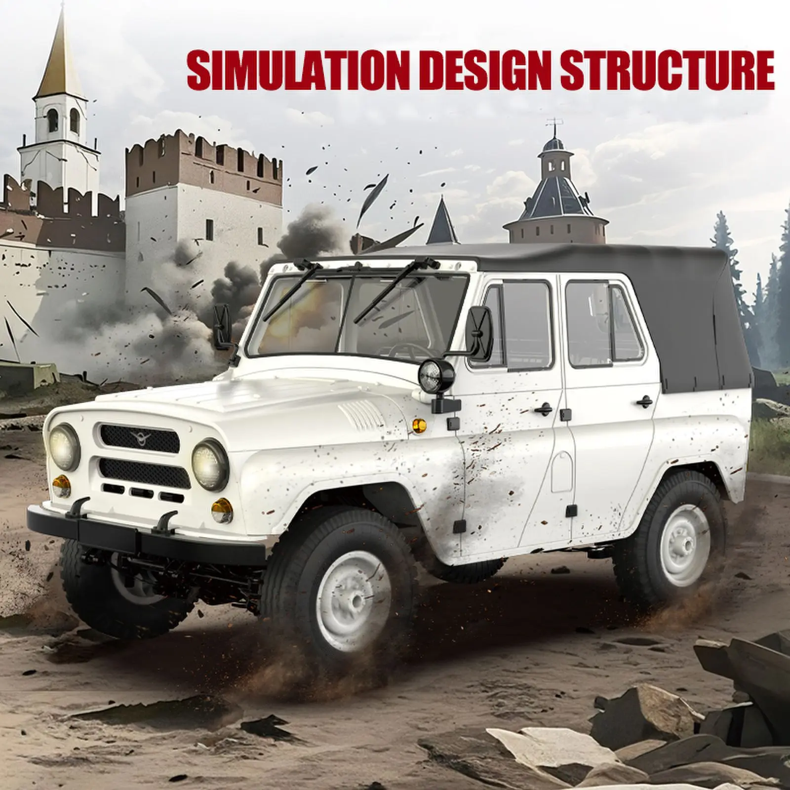 รถของเล่นเด็ก รุ่น C94 สีเขียว WPL 1:12 ขับเคลื่อนสี่ล้อ ปีนป่ายได้ รถออฟโรด ควบคุมด้วยรีโมท ของขวัญคริสต์มาส