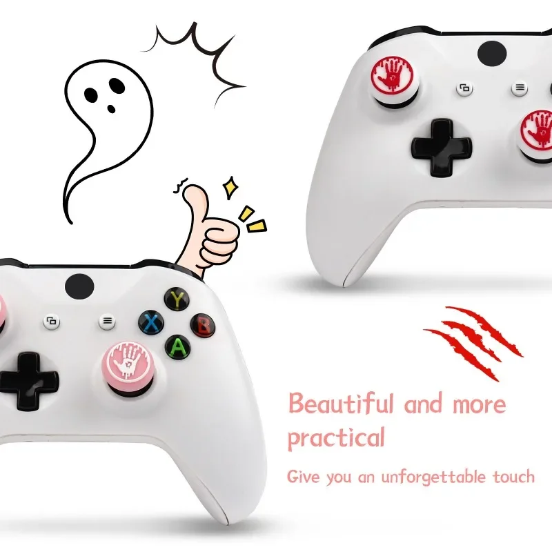 عصا تحكم من السيليكون الناعم لـ PS4 ، أغطية قبضة عصا تناظرية لـ PS5 ، Xbox ، وحدة تحكم بالمفتاح الاحترافي ، لوحة ألعاب ، ملحقات ألعاب الفيديو ، 4 ks