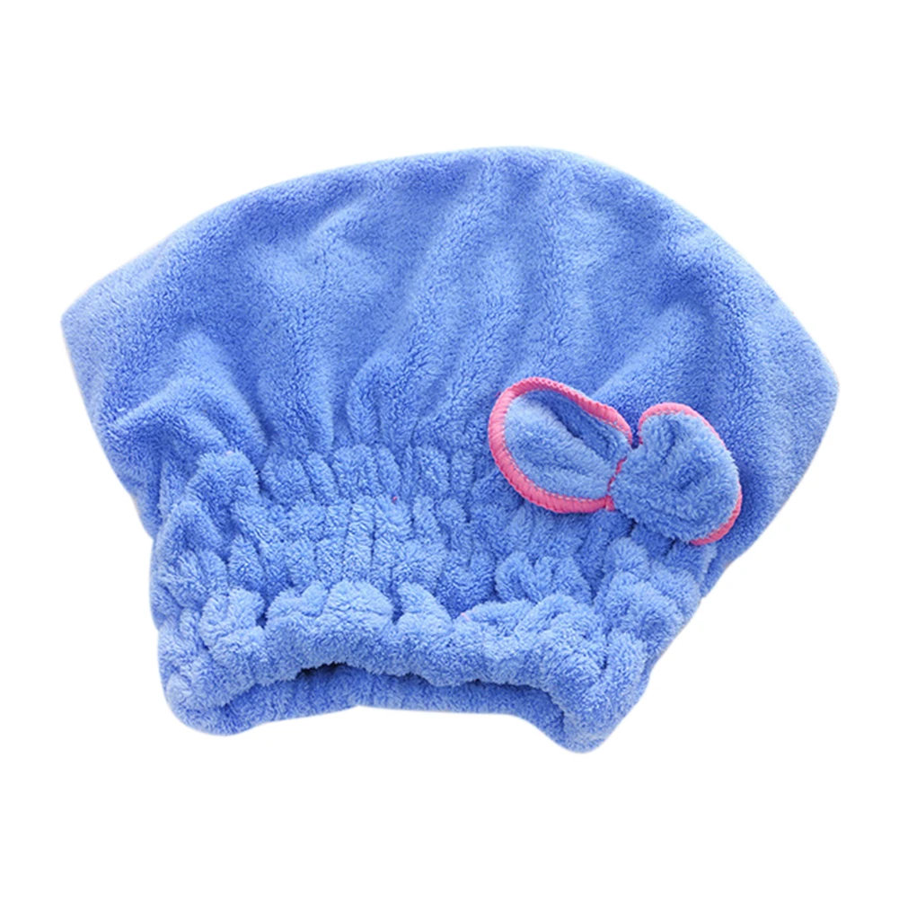 Microfibre Quick Hair Drying Bath Spa Bowknot Wrap Towel Hat Cap For Bath Bathroom Accessories