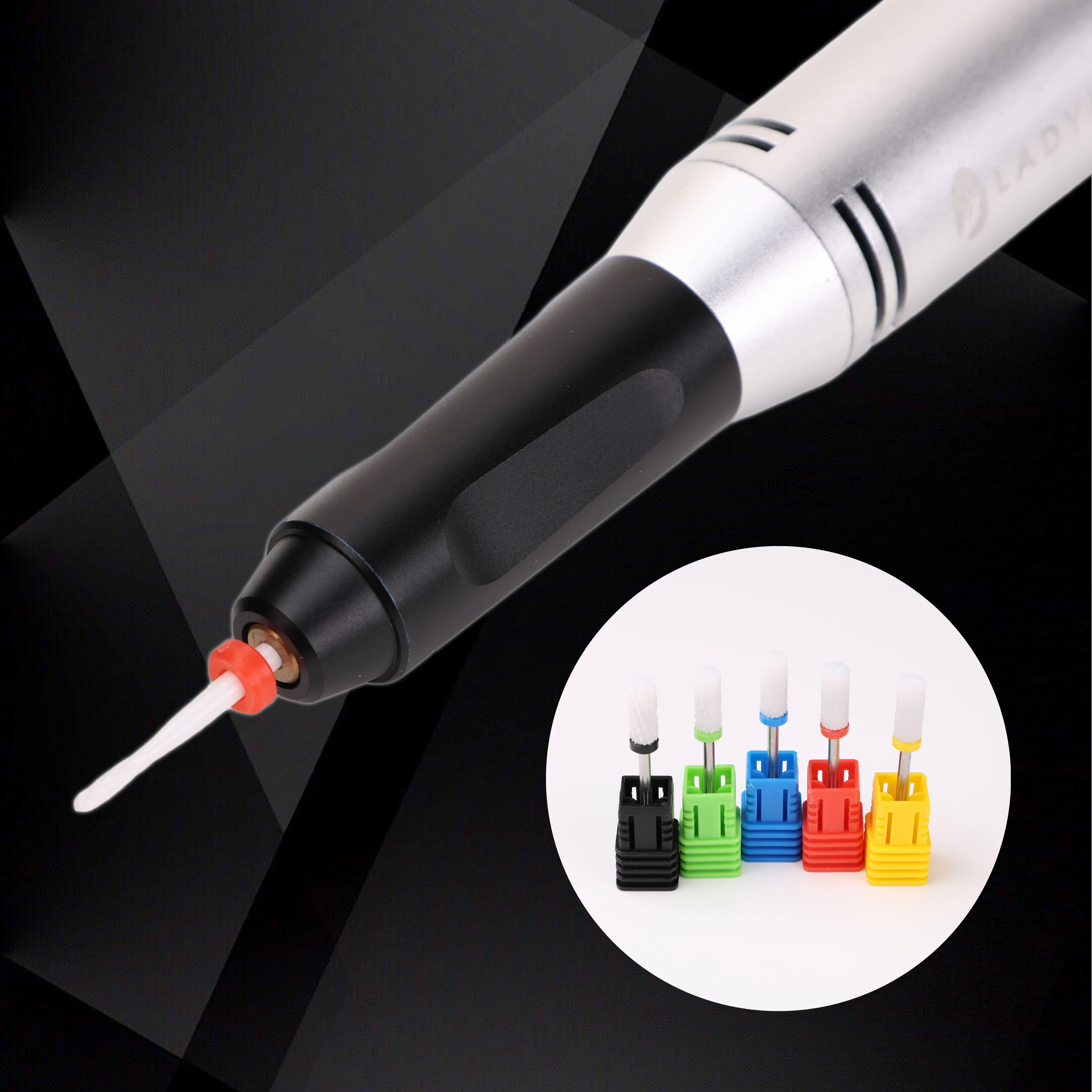 Ceramic Carbide Nail Drill Bit Nail Cutter Rotate Burr Milling Bits Electric Drill Machine For Manicure Pedicure Tools image 3