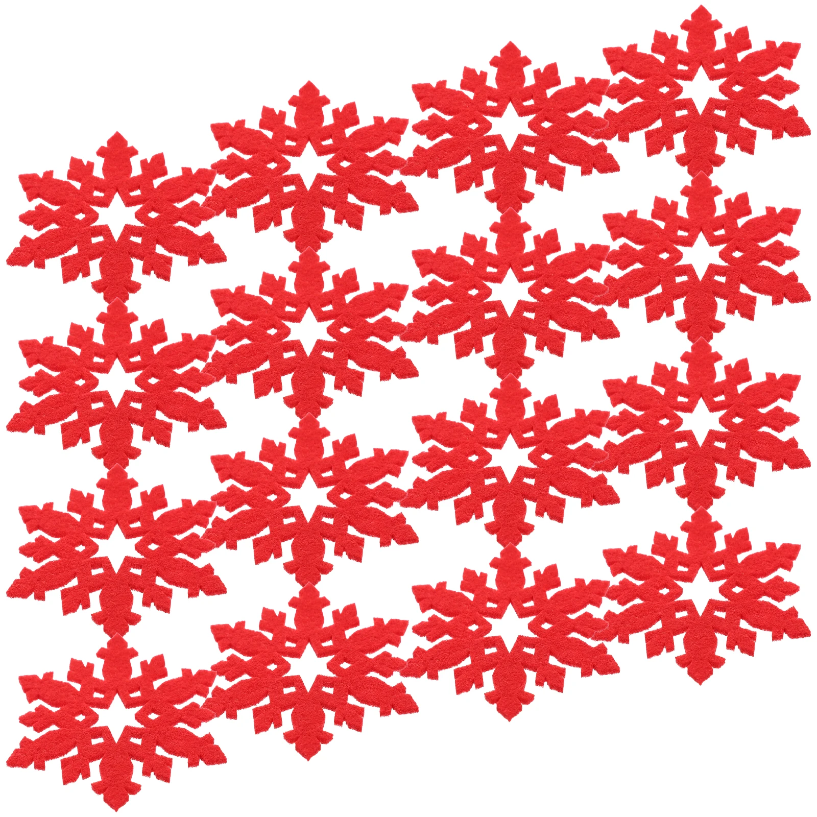 

12pcs Snowflake Coasters Christmas Cup Mats Heat Insulated Decorative Placemats For Home Kitchen Restaurant Party Reusable Mug