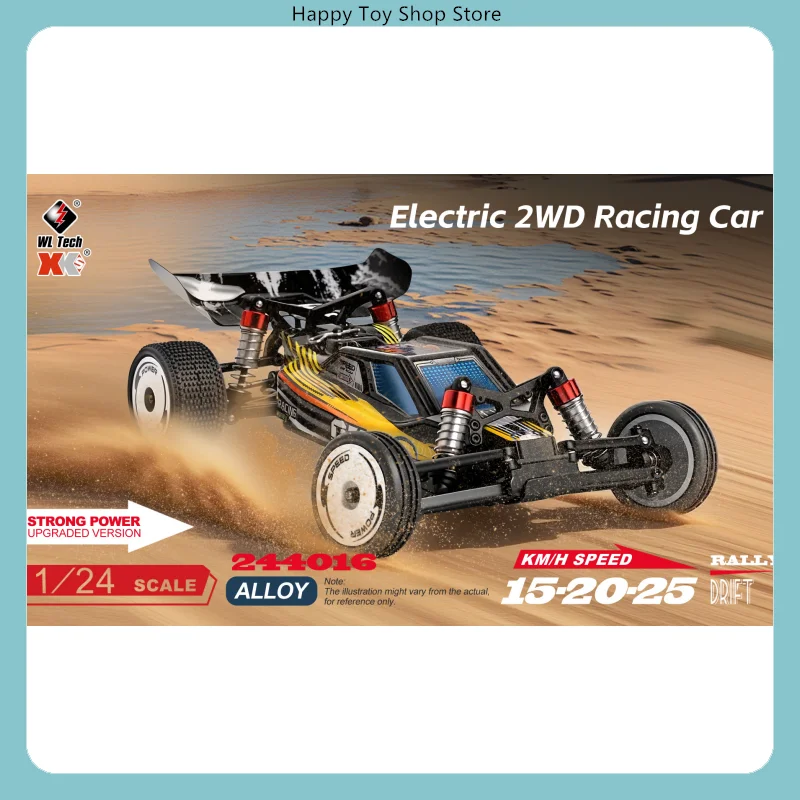 Wltoys 244016 1:24 Scale High-Speed Remote Control Electric Two-Wheel Drive Competitive RC Car Vehicle