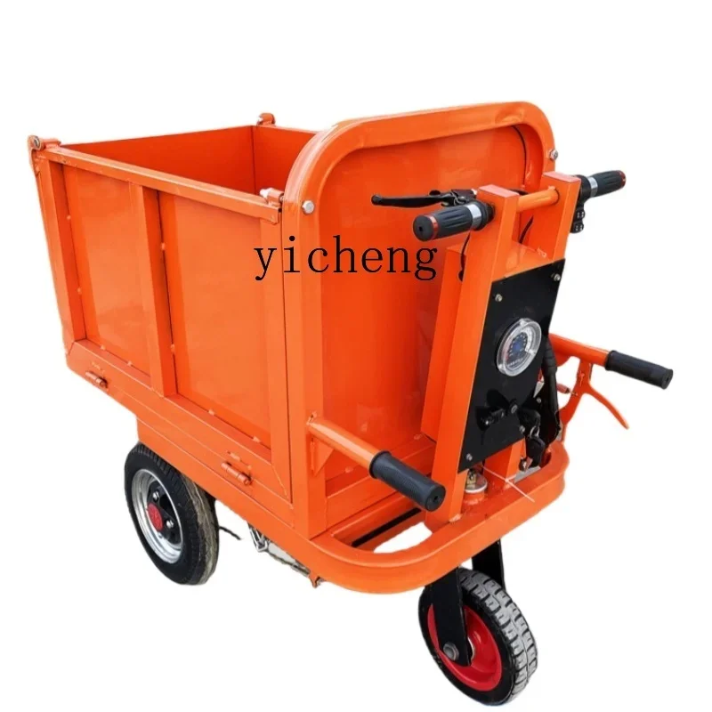 ZF electric trolley construction tipping bucket pulling brick lasha handling breeding flat tricycle