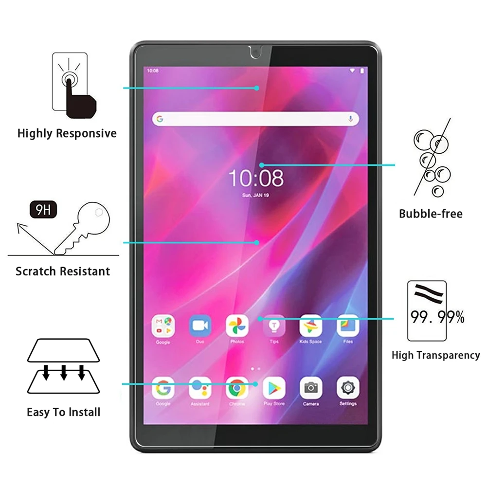 Film de protection en verre trempé pour tablette Lenovo Tab M8, 4e génération, TB-300FU TB – 8505 8506, 8705, TB-310FU