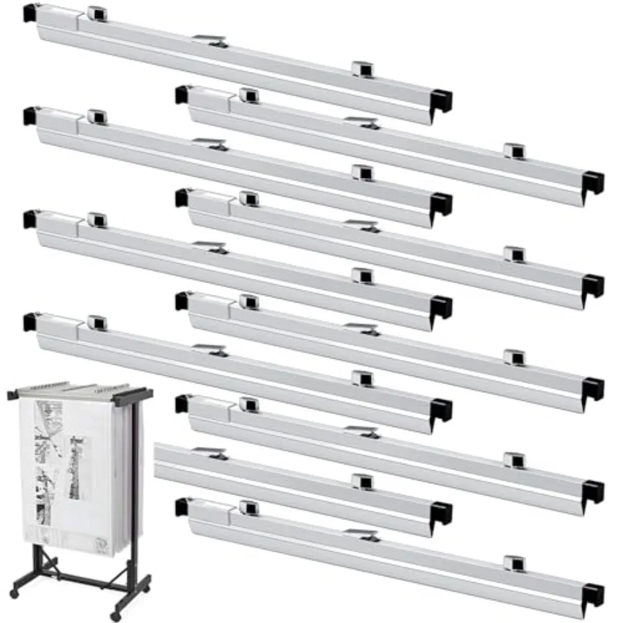 

ReliThick, 10 шт., 24-дюймовый зажим для чертежей, объемный напильник, подвесной зажим, органайзер для хранения чертежей, переплет для строительной бумаги, плакат