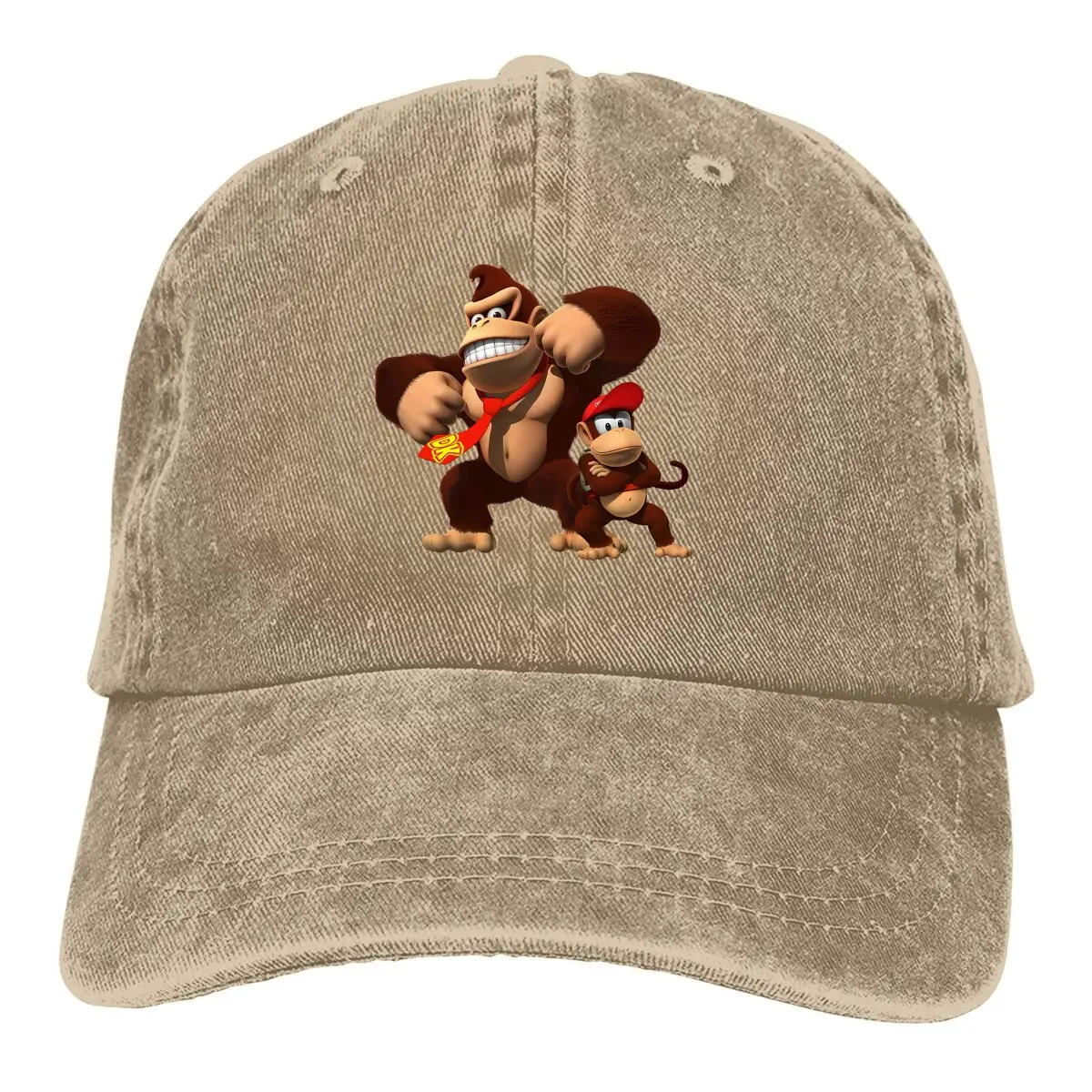 Washed Men's Baseball Cap Country Returns Trucker Snapback Caps Dad Hat Donkey Kong Game Golf Hats