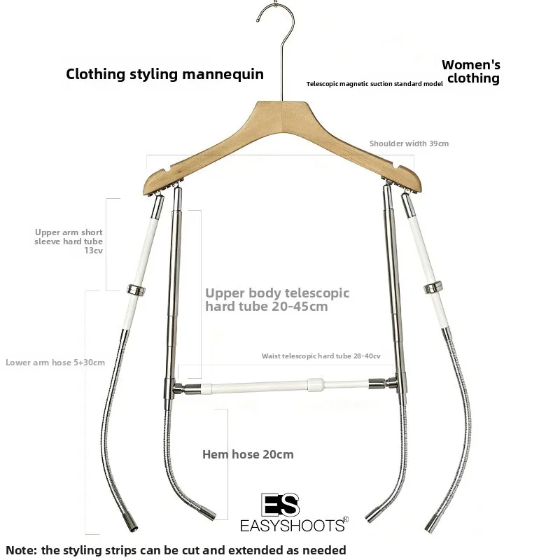 white background picture hanger still life shooting hanging photo clothes photo modeling display rack magnetic attraction quick
