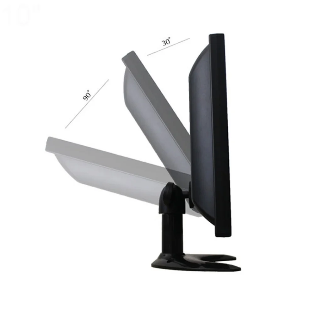 ZHIXIANDA Monitor de segurança de 9,7 polegadas Tela IPS 1024x768 CCTV LCD Display de mesa Plástico Shell