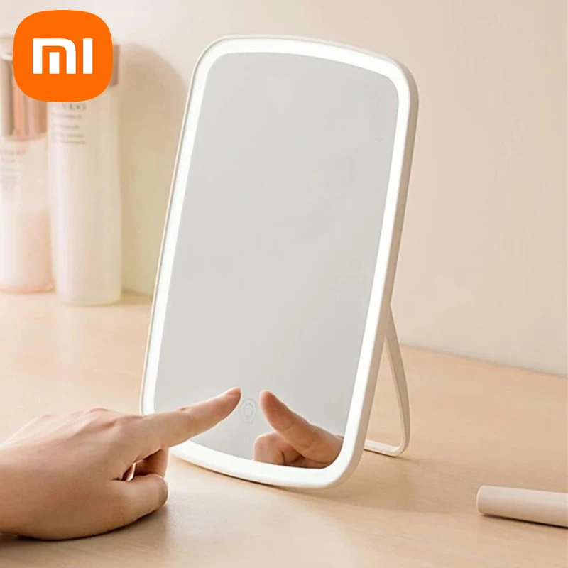 Xiaomi-Espejo de maquillaje YouPin Led inteligente, espejo de belleza de tocador de escritorio, regalo creativo conmemorativo de cumpleaños y boda, luz de relleno Natural