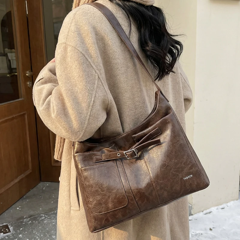 

High Quality Women PU Leather Handbags Shoulder Bag Casual Female New Crossbody Bags for Women Fashion Ladies Tote Messenger Bag