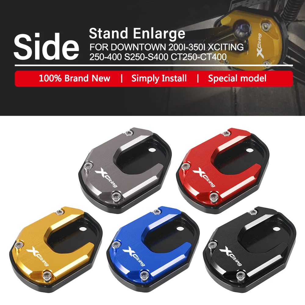 

For KYMCO Downtown 200i 300i 350i 300 Xciting 250 300 400 S250/S350/S400 CT250 CT300 CT400 Kickstand Side Stand Enlarge Pad