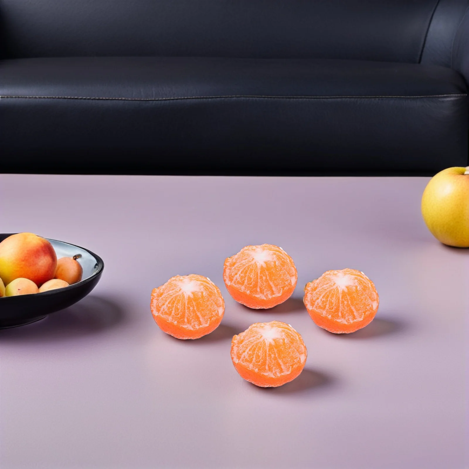 

5 Pcs Simulated Orange Artificial Fruits Decorative Model Citrus Fake for Display Props Peeling