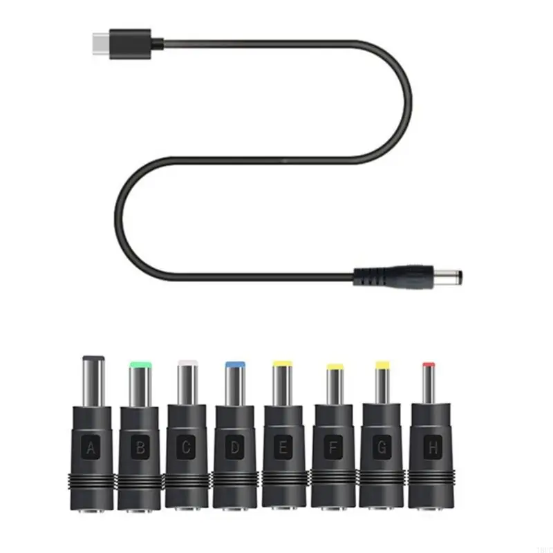 

T8UC TypeC To 12V Power-Cable USB To DC-Jack Adapter Wire Usb Line 8 Plugs
