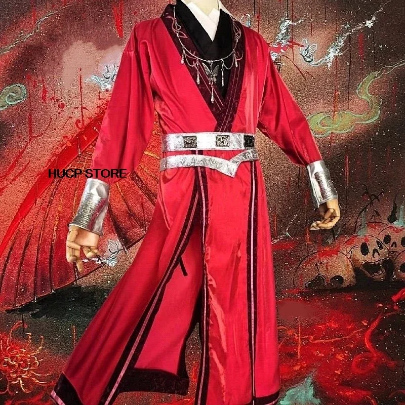 2024 Nieuwe Tweede Serie Hemelfunctionaris 'S Zegen Hua Cheng Cosplaykostuum Volledige Set Huacheng Outfit Cosplay Rekwisieten Uniform