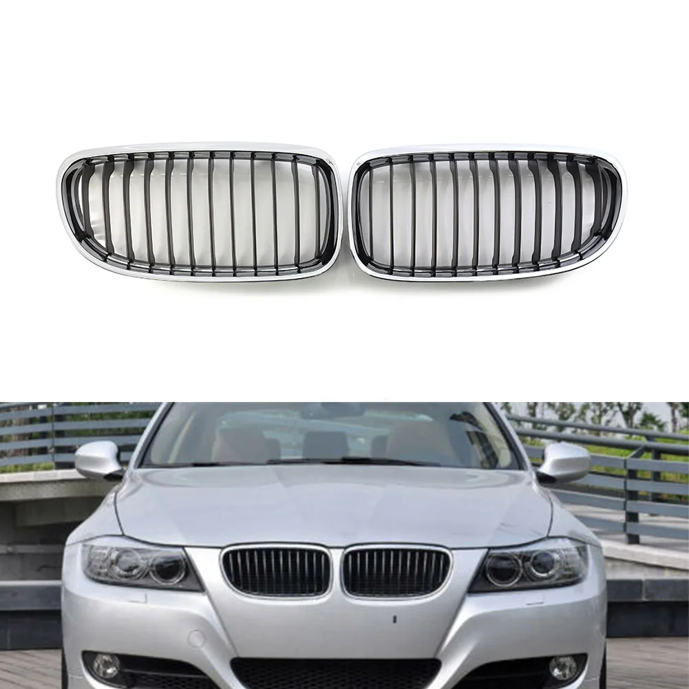 

Chrome Black Car Front Kidney Grille ABS Plastic Grill For BMW 3 Series E90 E91 LCI 328i 335i 2009 2010 2011