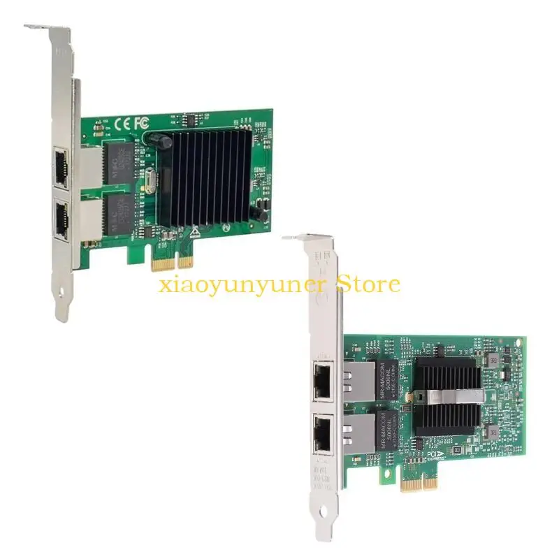 P9JB Dual Port PCI for Express X1 Gigabit Network Card for 82575 RJ45 Ethernet Controller Adapter 1000Mbps Desktop Network Ca