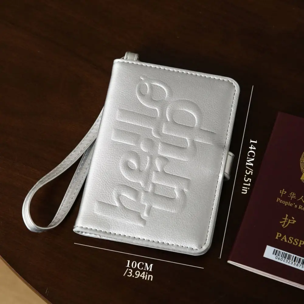 Porta passaporto creativo in pelle PU Lettera aereo Check-in Certificato Custodia per carte Porta passaporto multifunzionale Clip da uomo