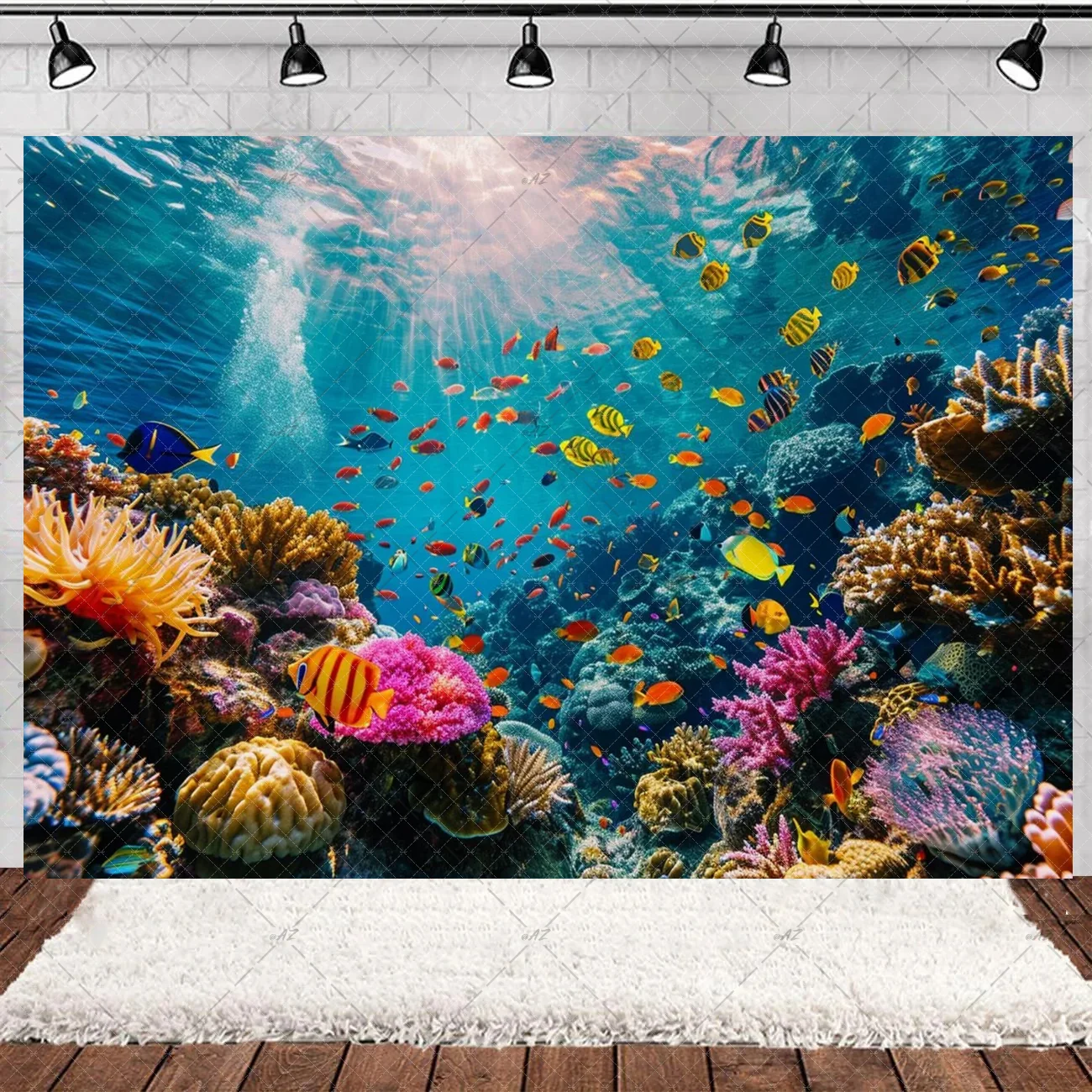 Unterwasser Welt Party Dekorat – Aquarium Fish Background Bewertung und Preis