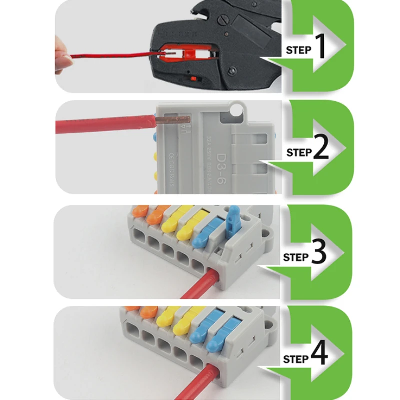 Quick Wiring Cable Connectors 2/3Pin Universal Compact Electrical Conductors SPL Splicing Splitter Push-in Home Terminal Block