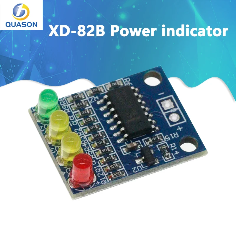 XD-82B 12V Battery Level Indicator Module 4 Paragraph 4 Onboard Battery Indicator LED Lights