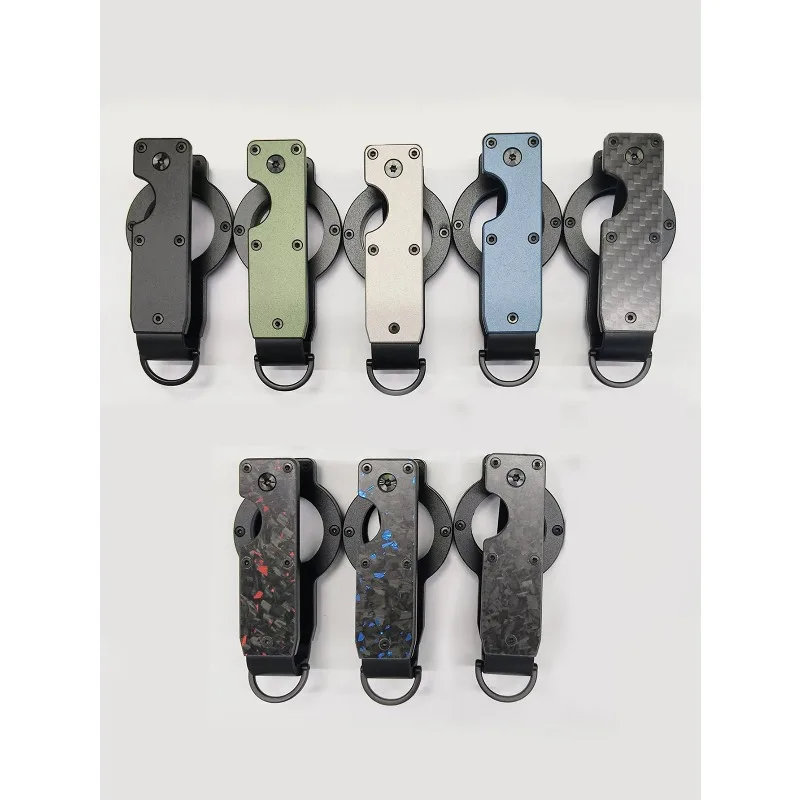 منظم مفاتيح للرجال - حامل مفاتيح معدني مدمج، حامل مفاتيح مبتكر بسيط لحامل Airtag |   سلسلة المفاتيح تؤمن 2-5 مفاتيح