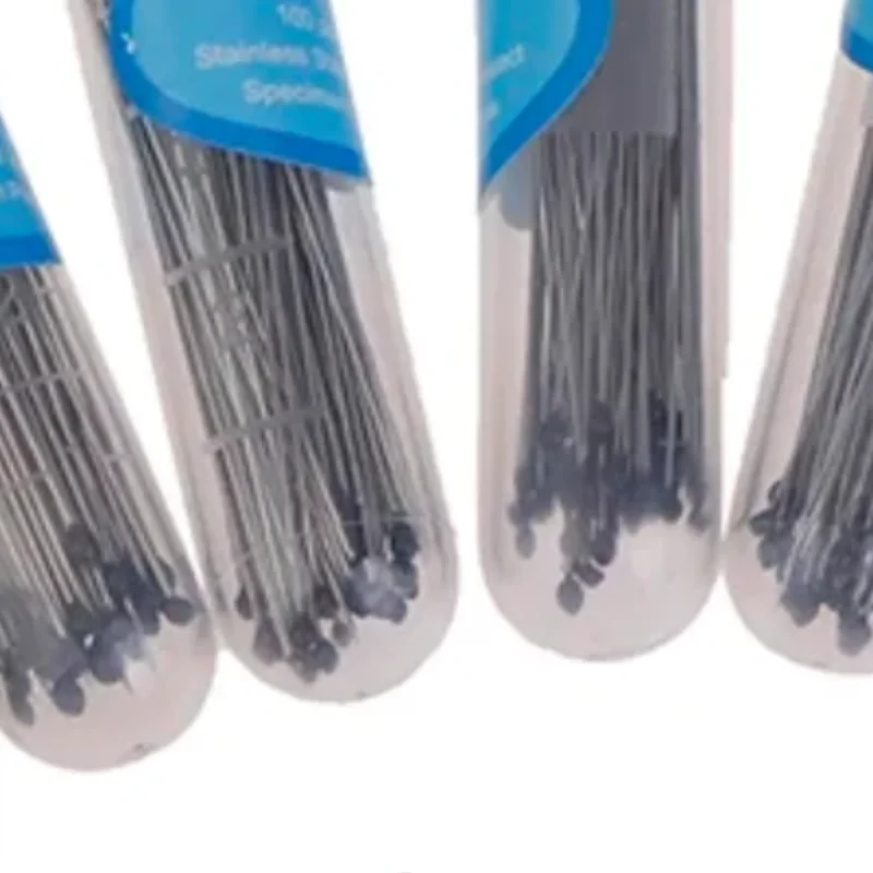 100Pcs Insect Pins Specimen Needle Stainless Steel for School Lab Entomology