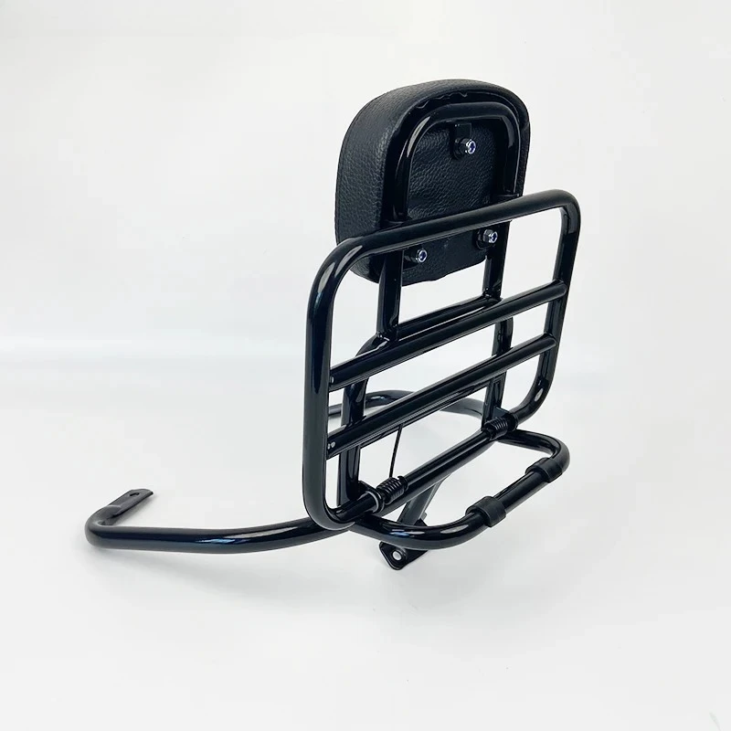 2026 Upgrade Motorcycle Accessory New Design Rear Storage Rack with Chrome Painted Backrest Stainless Steel Front & Rear Fenders view 4