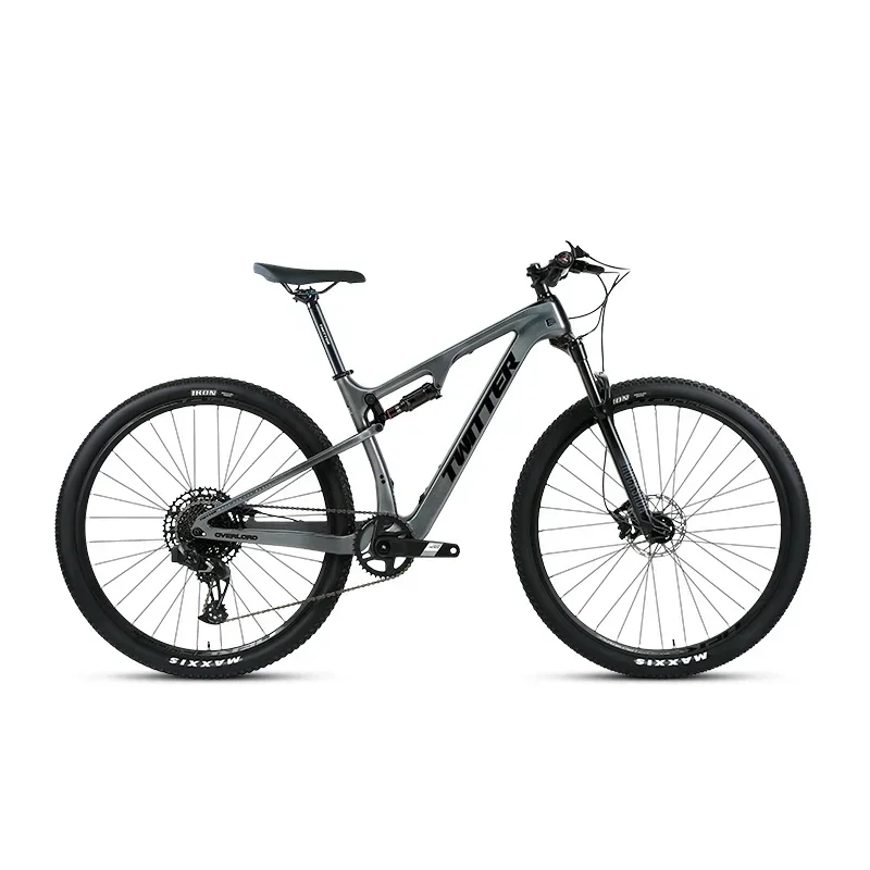 

TWITTER Wireless electronic shifting EDS OX-13S XC full suspension carbon fiber mountain bike+ROCKSHOX fork+shock MTB 27.5/29"