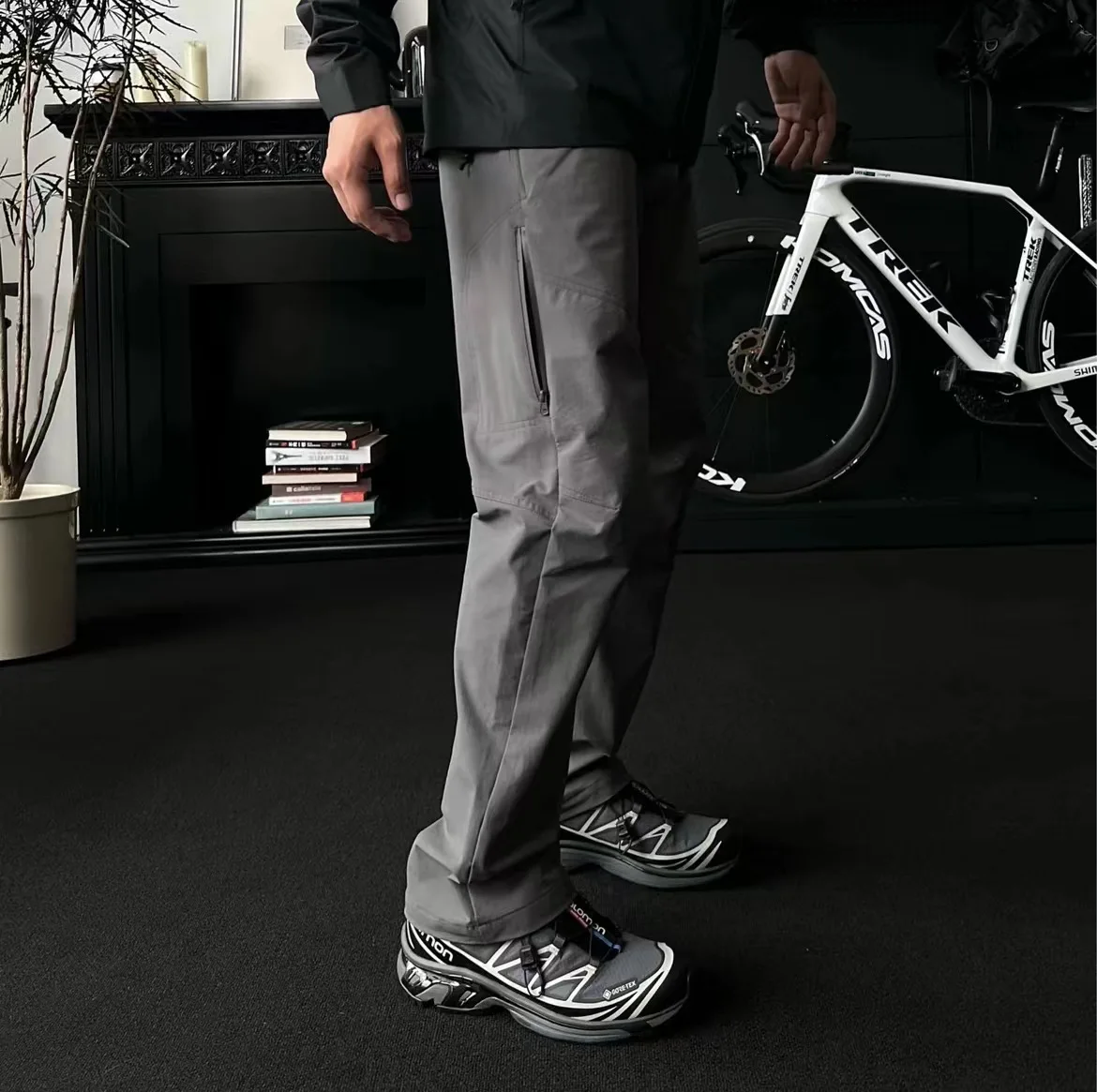 Autumn And Winter Thick American Retro Outdoor 3D Three-dimensional Cutting Casual Pants