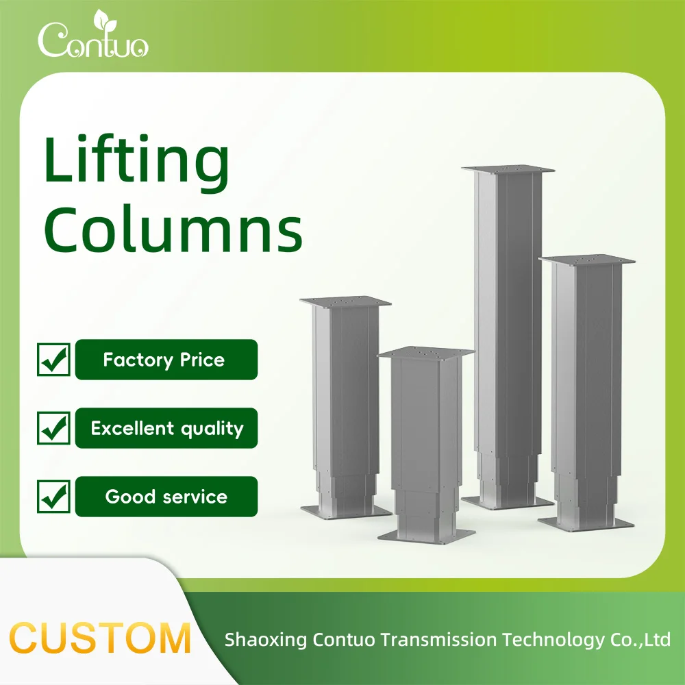 High Duty 3 Stage 2000N Epectric Telescopic Electric Linear Actuator Lifting Column for Desk and Furniture