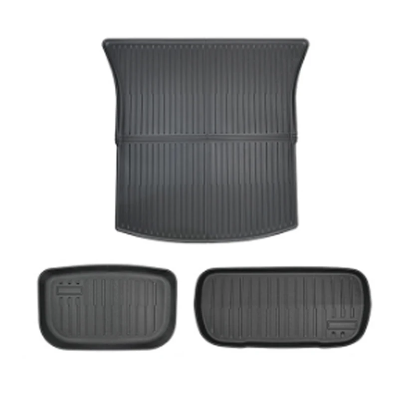 For Tesla 2025 Model Y All Weather Waterproof TPE Front Rear Trunk Cargo Liner Mat Accessories Luggage Bedding Trunk Mat