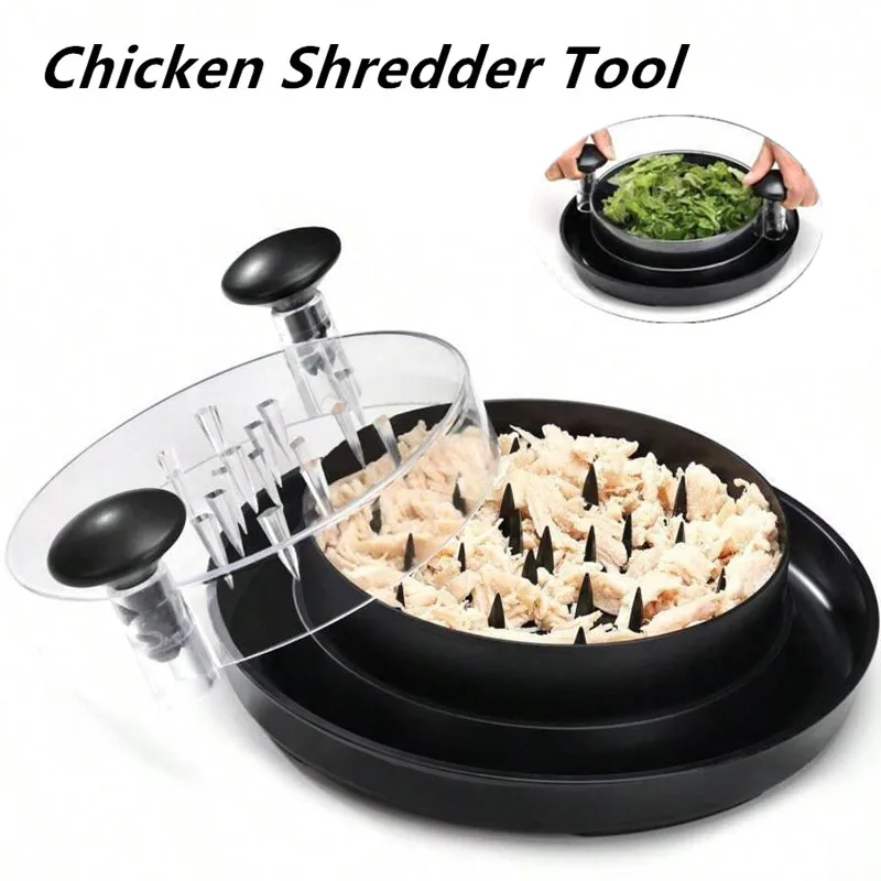 Herramienta trituradora de pollo en forma de lágrima, cortador de carne triturada, hilo de carne, trituradora de carne picada de pollo rasgado a mano, utensilio de cocina reutilizable
