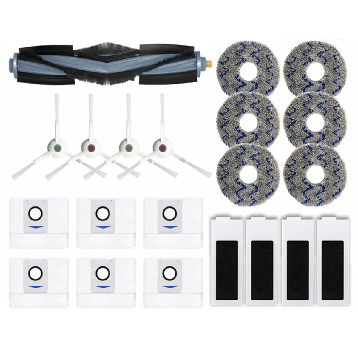 

A58E-For Ecovacs Deebot T20 Omni T20e Accessories Main Side Brush Mop Cloth HEPA Filter Dust Bag Replacement Spare Parts