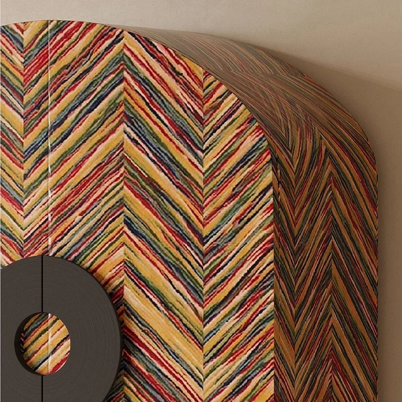 Ruang Tamu Di Dinding Lemari Laci Tinggi Lemari Pajangan Seni Kabinet Pintu Masuk Model Desainer