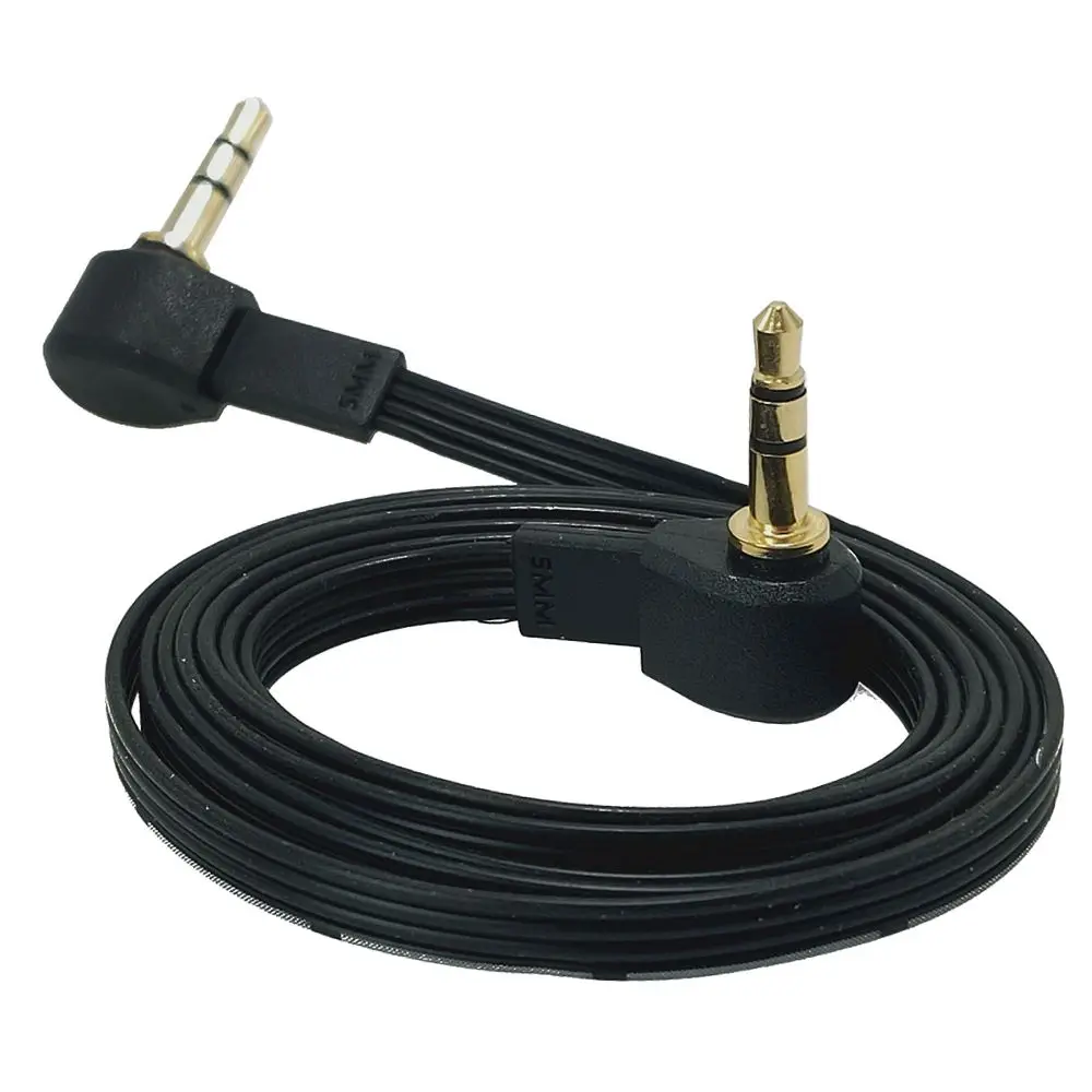 Enchufe de ángulo recto a macho, conector Jack de Audio estéreo, auxiliar de 3 polos, chapado en oro, 90 grados, 3,5mm, 10cm, 20CM