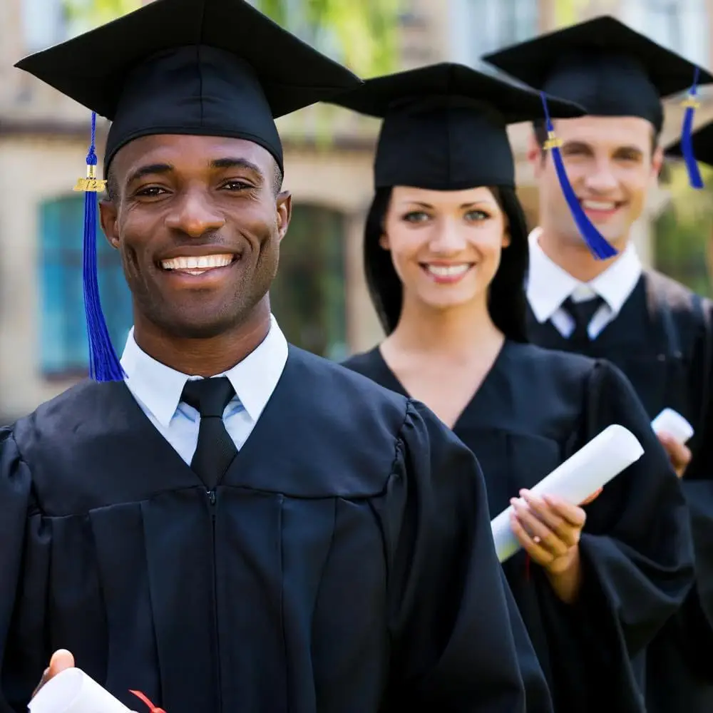 Graduation Gown College School Uniform Clothing Cap Set Unisex Matte Clothes for High School