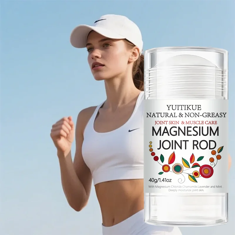 YUITIKUE Magnesium Joint Roll-On Stick 40g - Natural, Non-Greasy, Moisturizes Skin & Muscles, For Neck/Knee/Ankle