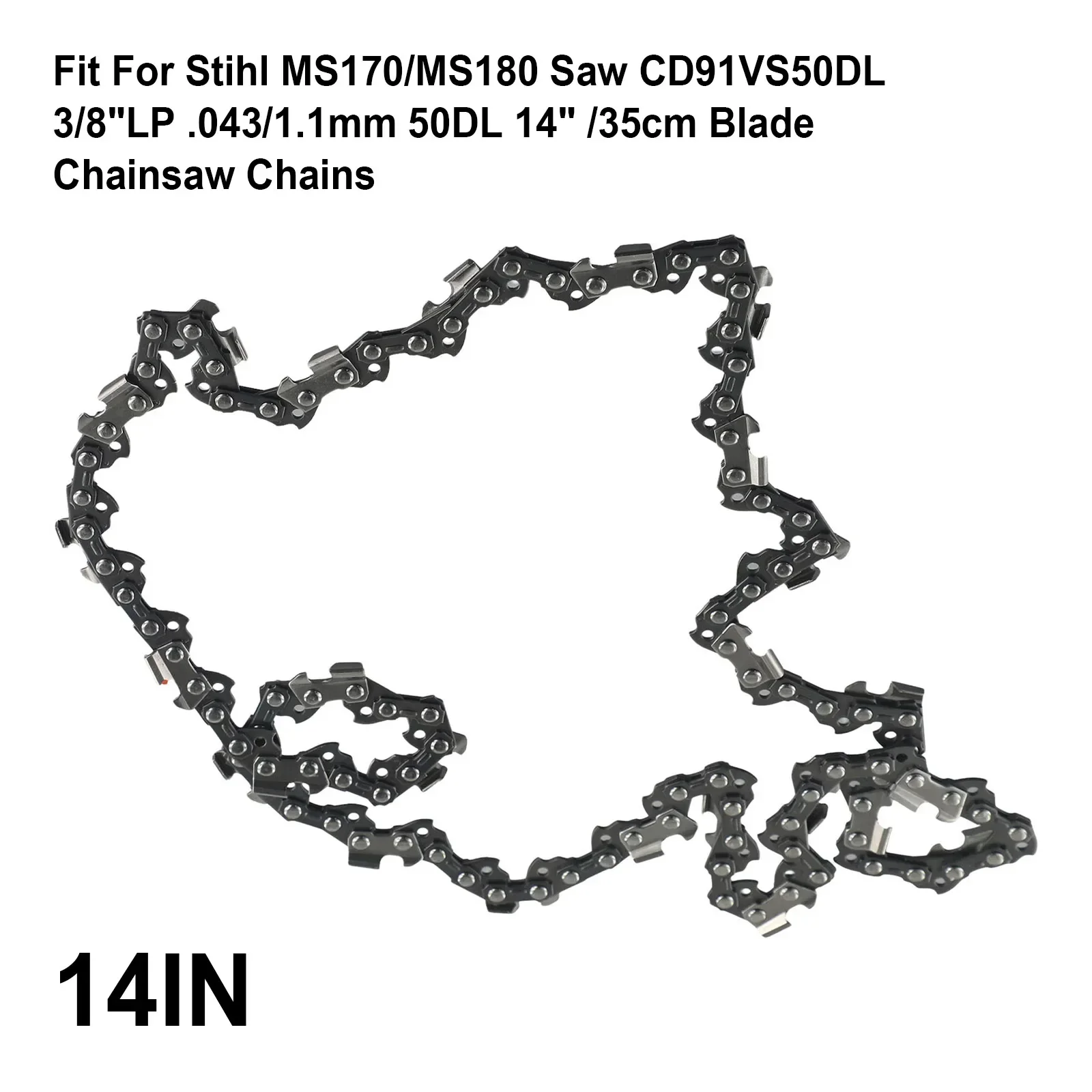 

1pc Saw Chains For MS170/MS180 Saw CD91VS50DL 3/8"LP.043/1.1mm 50DL 14"/35cm Chainsaw Garden Power Tools Replacement Parts