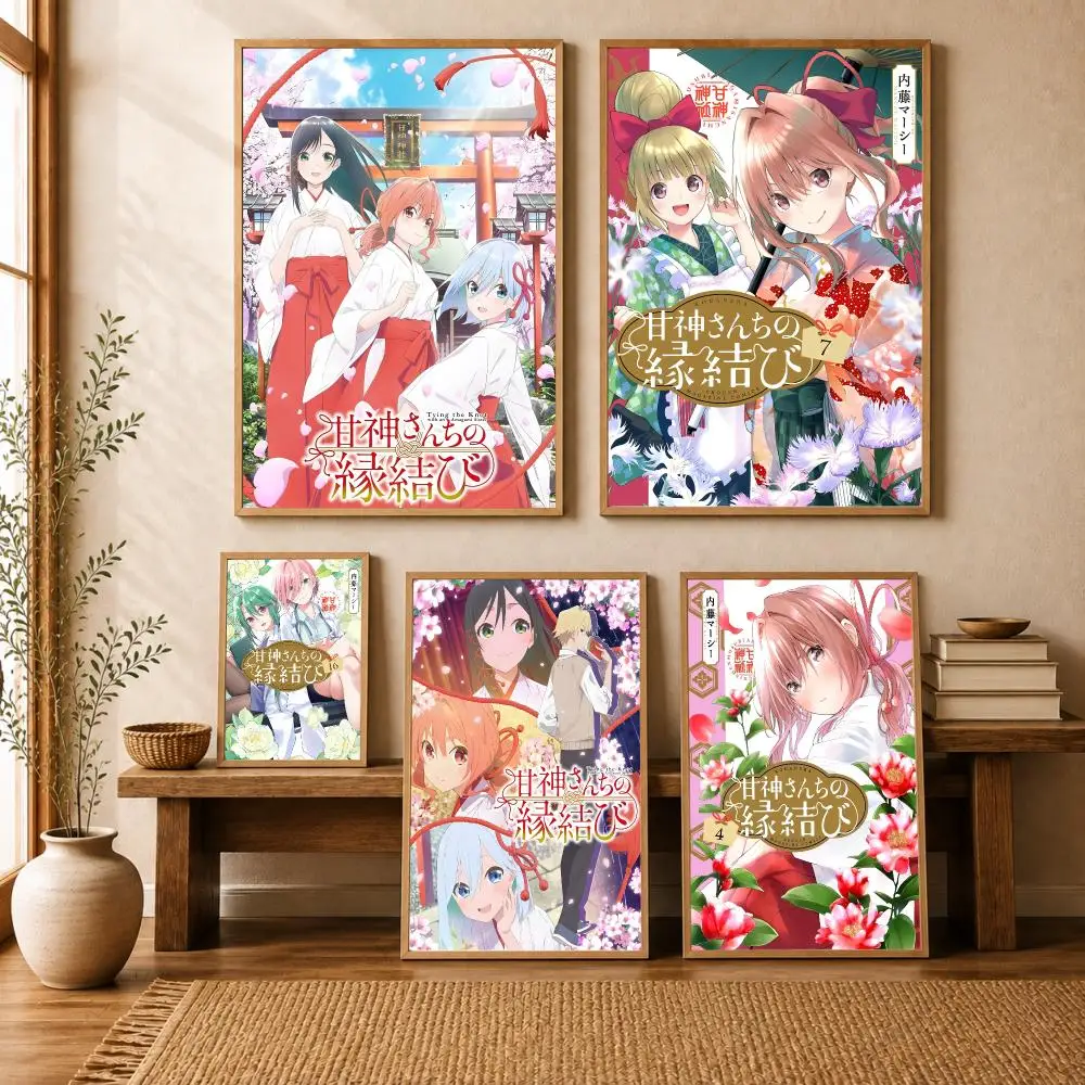 T-Tying the Knot with A-Amagami Sister Poster Art Wall Stickers Painting Self Adhesive Wall Decals for Bedroom Room Home Decor