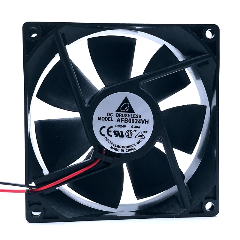 AFB0924VH For DELTA 9225 DC 24V 0.40A 92*92*25mm Converter Axial Server Cooling Fan 2Line