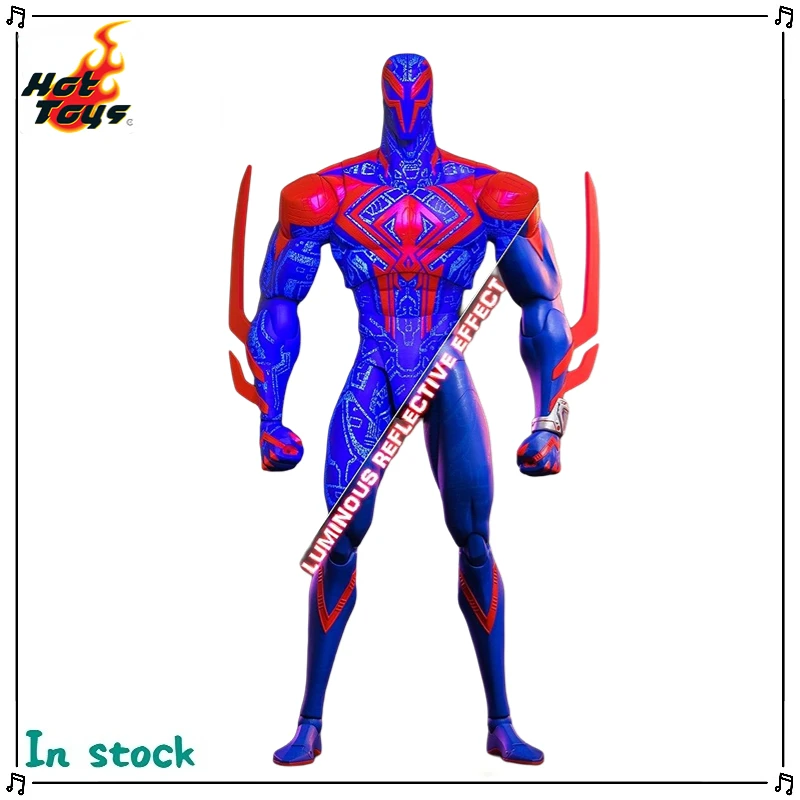 En Stock, juguetes originales MMS711 SPIDER-MAN ACROSS SPIDER-VERSE PART ONE SPIDER-MAN 2099, figuras de Anime, modelos, regalos, Juguetes