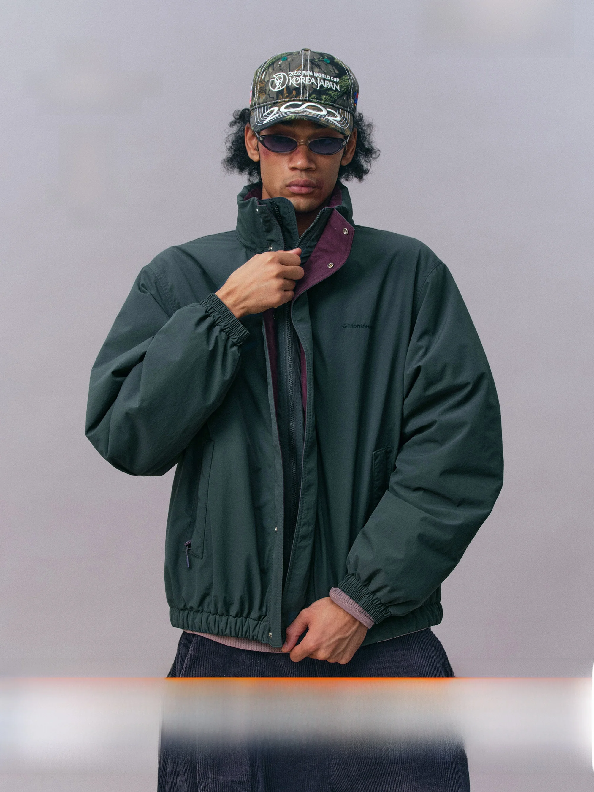

Monterest Outdoor Cotton Jaet Water-Resistant Casual Collar Warm Polyester Fill Multicolor Splicing Snow Lea Design
