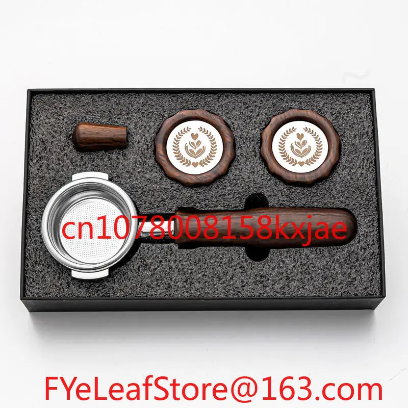 

Espresso Steel Coffee Machine Handle Solid Wood Coffee Machine Modification Accessories 2 Big Knobs and Brewing Lever Knob