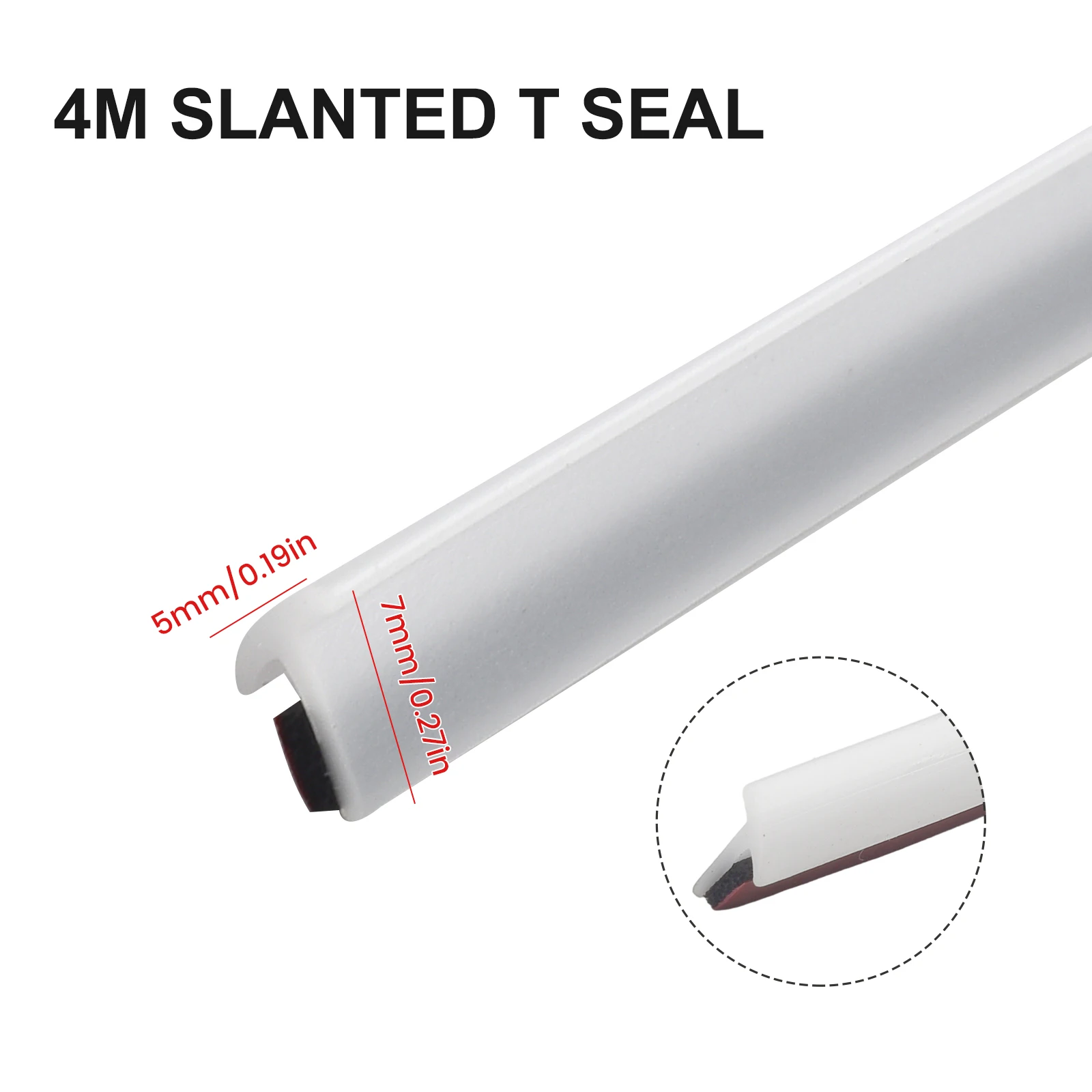 

Car Door Seal Strip 4M TShape EPDM Rubber Hood Trunk Weatherstrip Moulding for Dustproof and Waterproof Performance