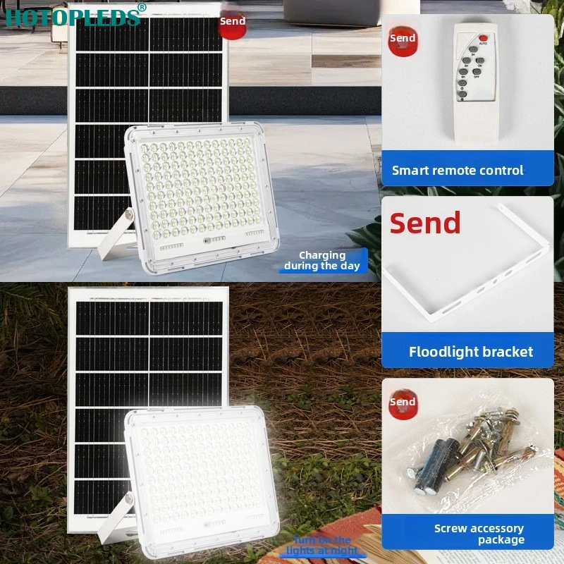 Solar Floodlight Apple Garden New Home Induction Lighting Waterproof LED Street Light