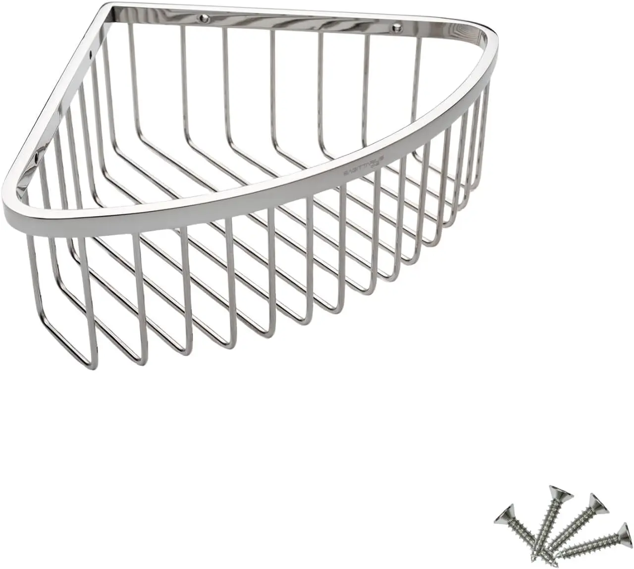 Corner Shower Caddy – Rustproof Stainless Steel SUS 304, 8 cm Deep Shelf, Durable Organizer, Corner Storage, Chrome