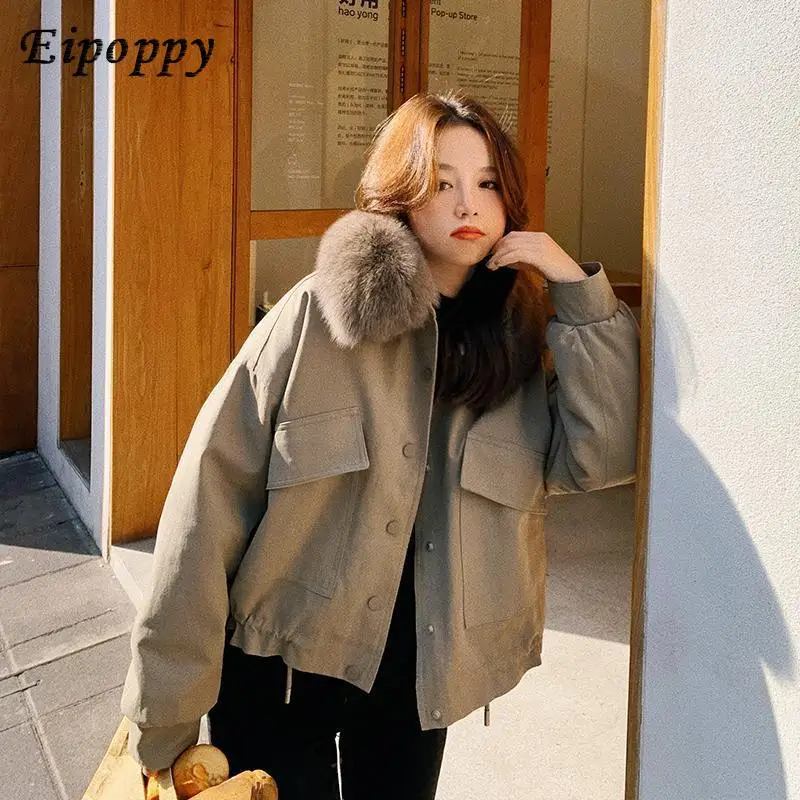 Cappotto abbigliamento invernale da donna nuovo abbigliamento in cotone giacca corta in cotone autunno e inverno in pile